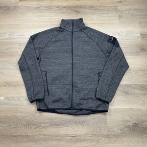 Berghaus Jacket Mens Extra Large Gray Blu Fleece Full Zip Outdoor